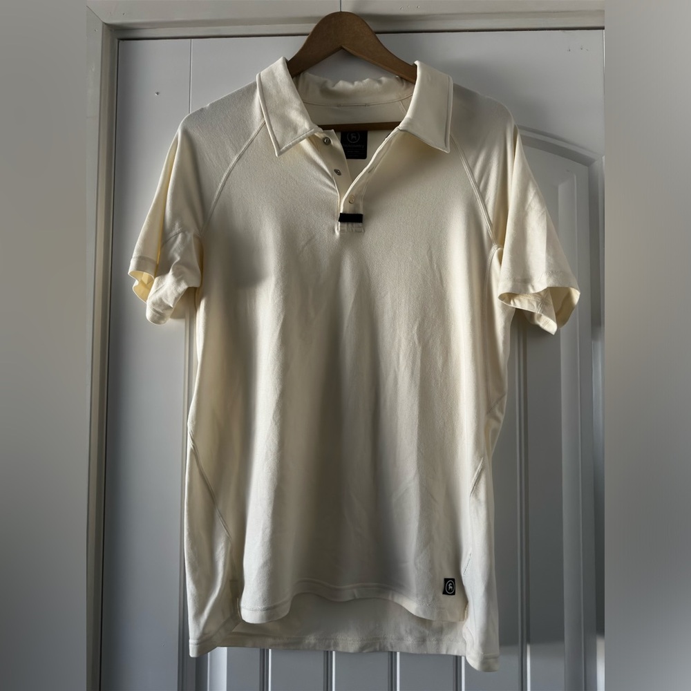 Backcountry Men’s Polo Size Small Light Cream NEVER WORN